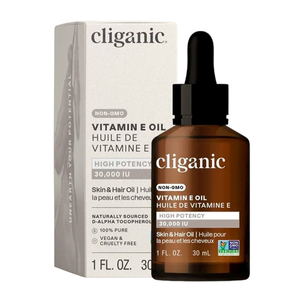 Óleo Vitamina E 100% Puro Cliganic 30ml Importado em Oferta na Shopee