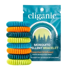 Pulseira Repelente Mosquitos Cliganic Pacote com 10 Un