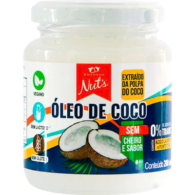 Óleo de Coco Empório Nut's Sem Sabor Vidro com 200ml