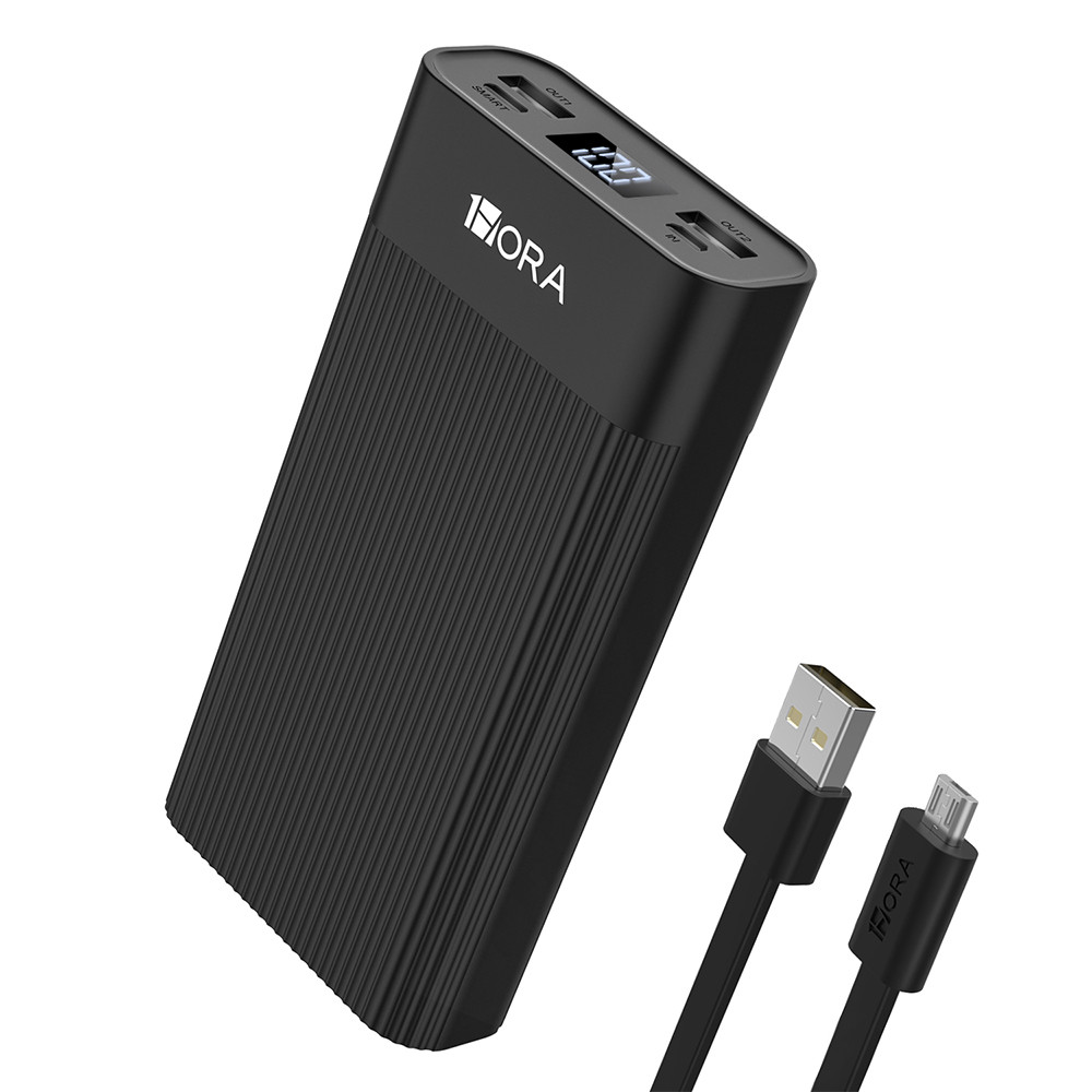 Bateria Portátil 1 Hora Gar117n Power Bank 20000mAh Preta