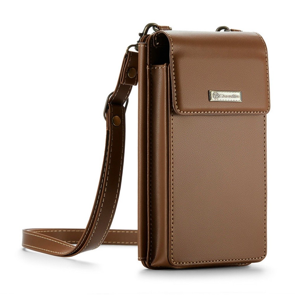Mini Bolsa Transversal Feminina CaseMe p/Celular Marrom em Oferta na Shopee