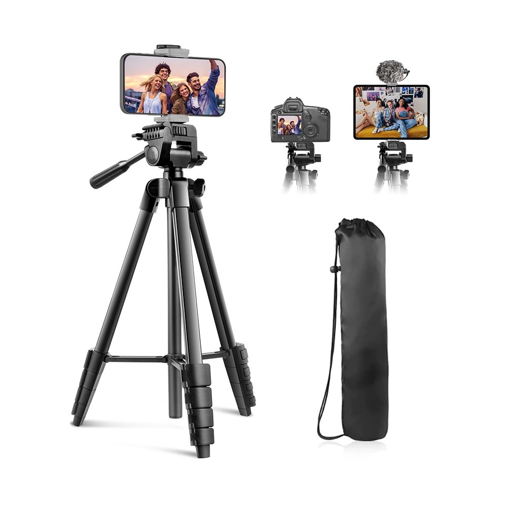 Tripé Foto Vídeo Sensyne 64" p/Camera Smartphone Preto - Cameras & Drones