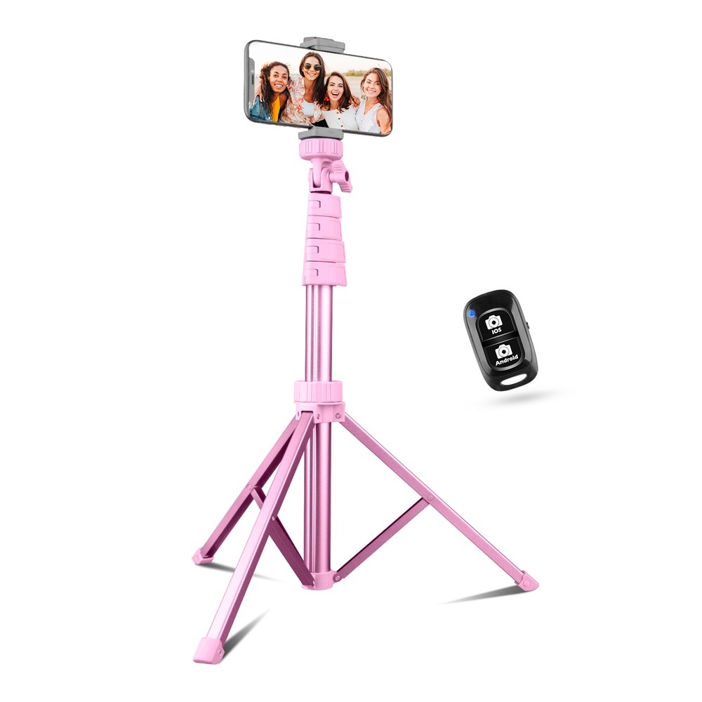 Tripé/Bastão Selfie Sensyne 62" Câmera Smartphone Rosa em Oferta na Shopee