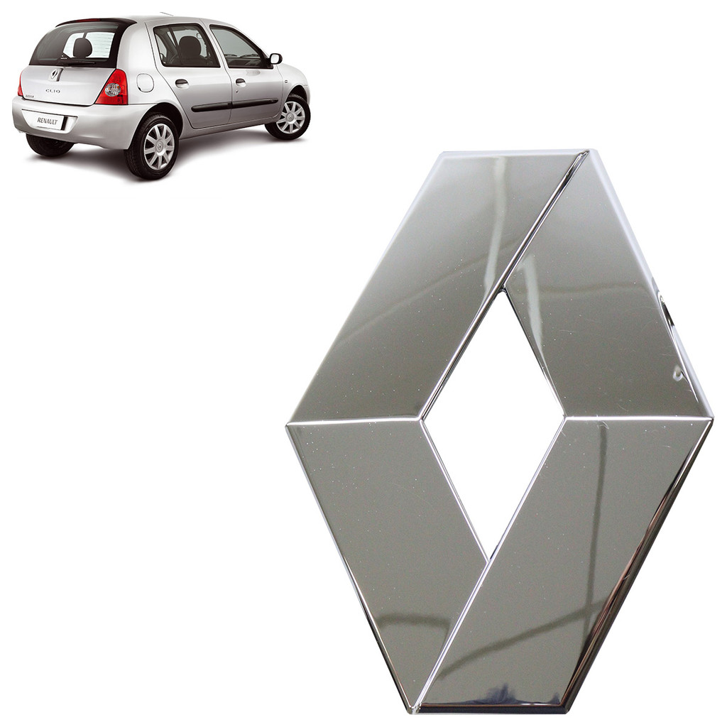 Emblema Tampa Traseira Clio 2008 2009 2010 2012 2013 Cromado em Oferta na Shopee