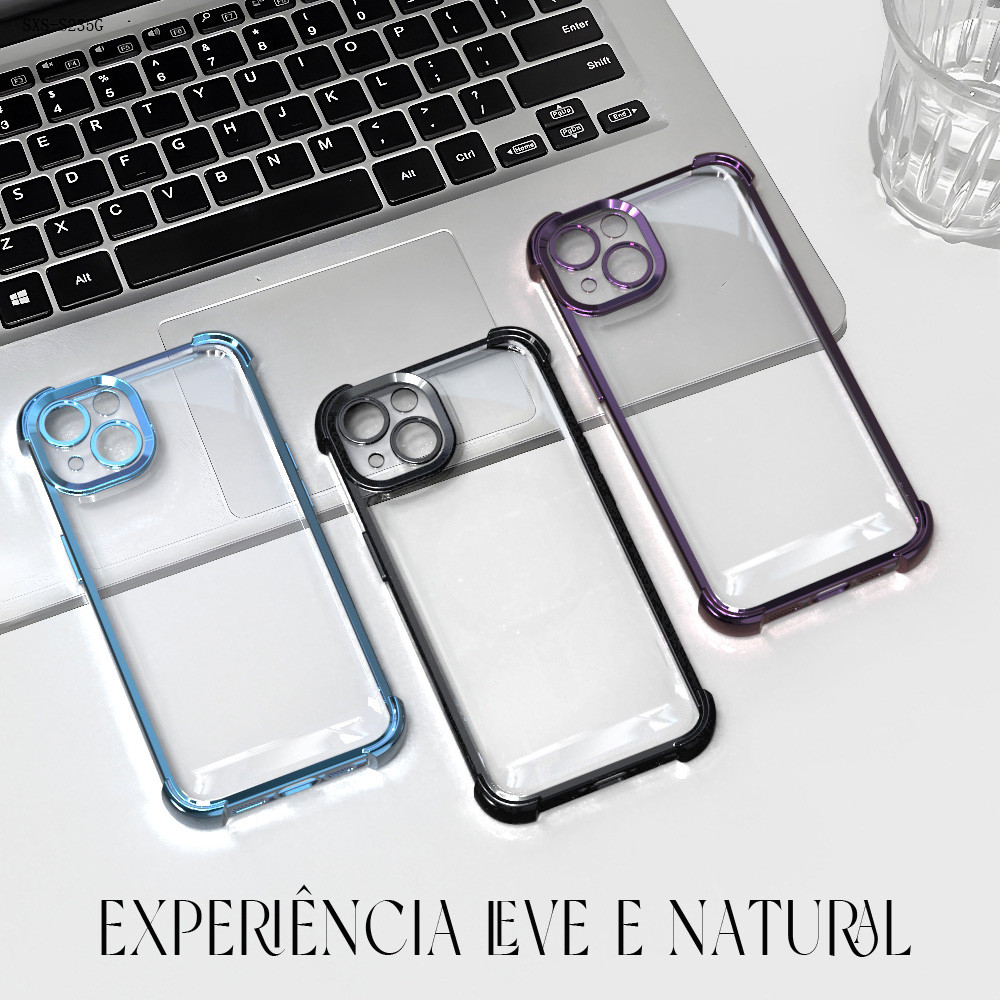 Capa Para Samsung Galaxy S23 S21 S20 M53 M23 M13 FE 4G 5G Capinha Transparente Protetora De Celular SJ0000 em Oferta na Shopee