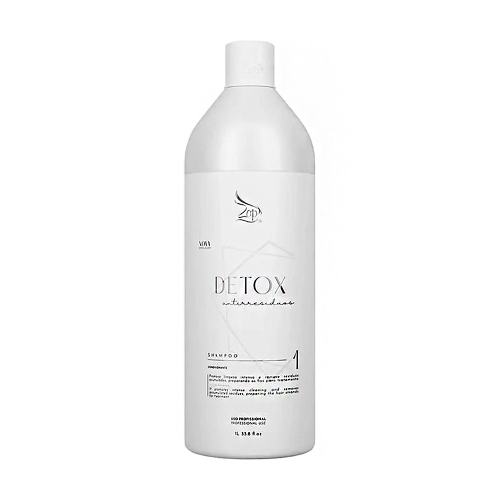 Shampoo Anti Resíduos Detox Zap Limpeza Intensa 1l /Brinde Premium Plus em Oferta na Shopee