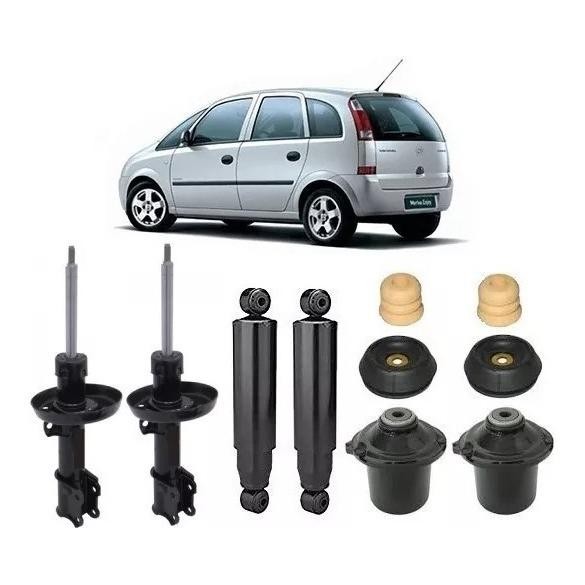 4 Amortecedor+ Kit Suspensão Meriva 1.4 1.8 Joy Maxx Premium