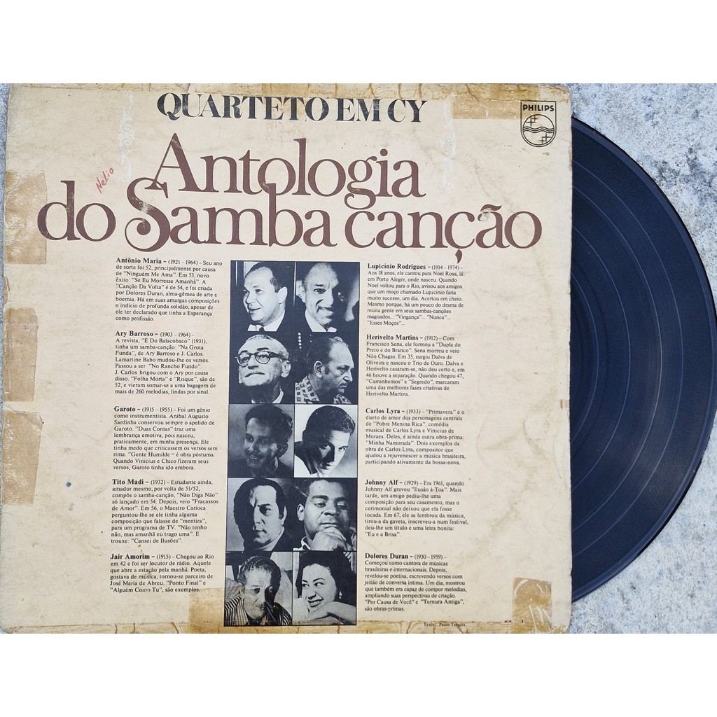LP Vinil | Quarteto Em Cy - Antologia Do Samba Canção