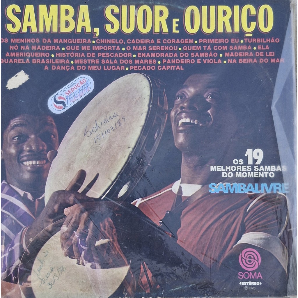 LP Vinil | Samba Livre - Samba, Suor E Ouriço (2 unidades dispóniveis)