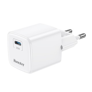 Carregador Usb C Huntkey G30 Pro Gan Máx. 30W Branco em Oferta na Shopee