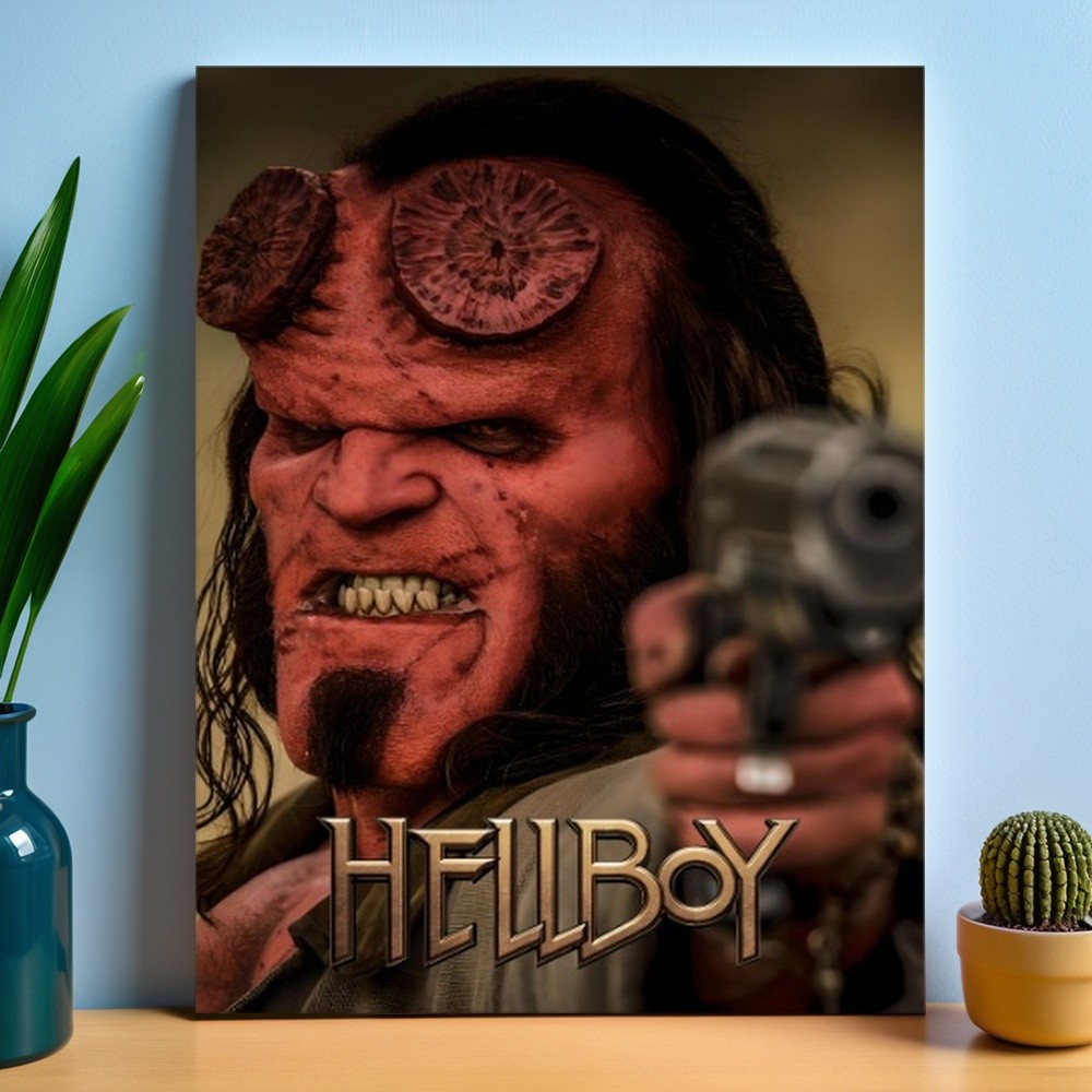 Placa Decorativa Hellboy 10 (Quadro Placas Decorativas MDF de Cinema)