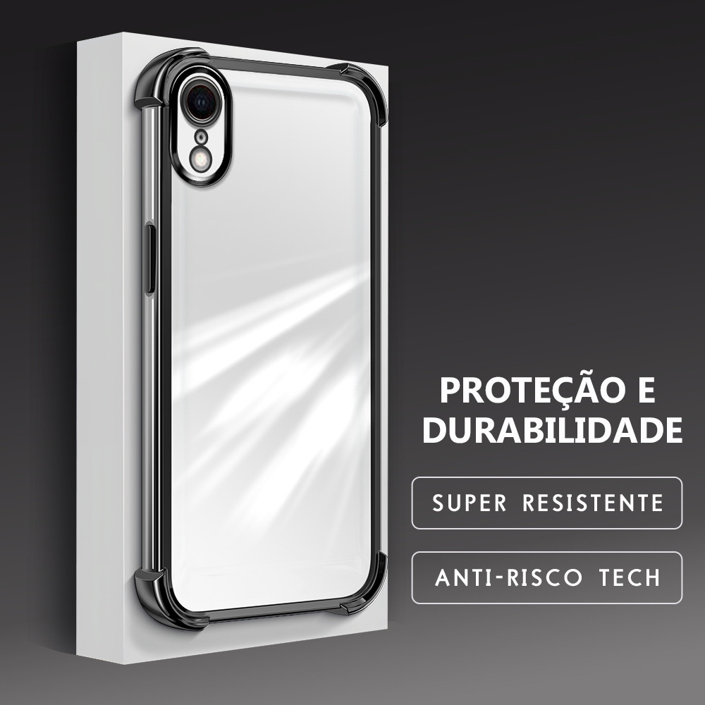 Capa Para iPhone XR Capinha Anti Impacto Transparente Luxo Case 0000SJ em Oferta na Shopee