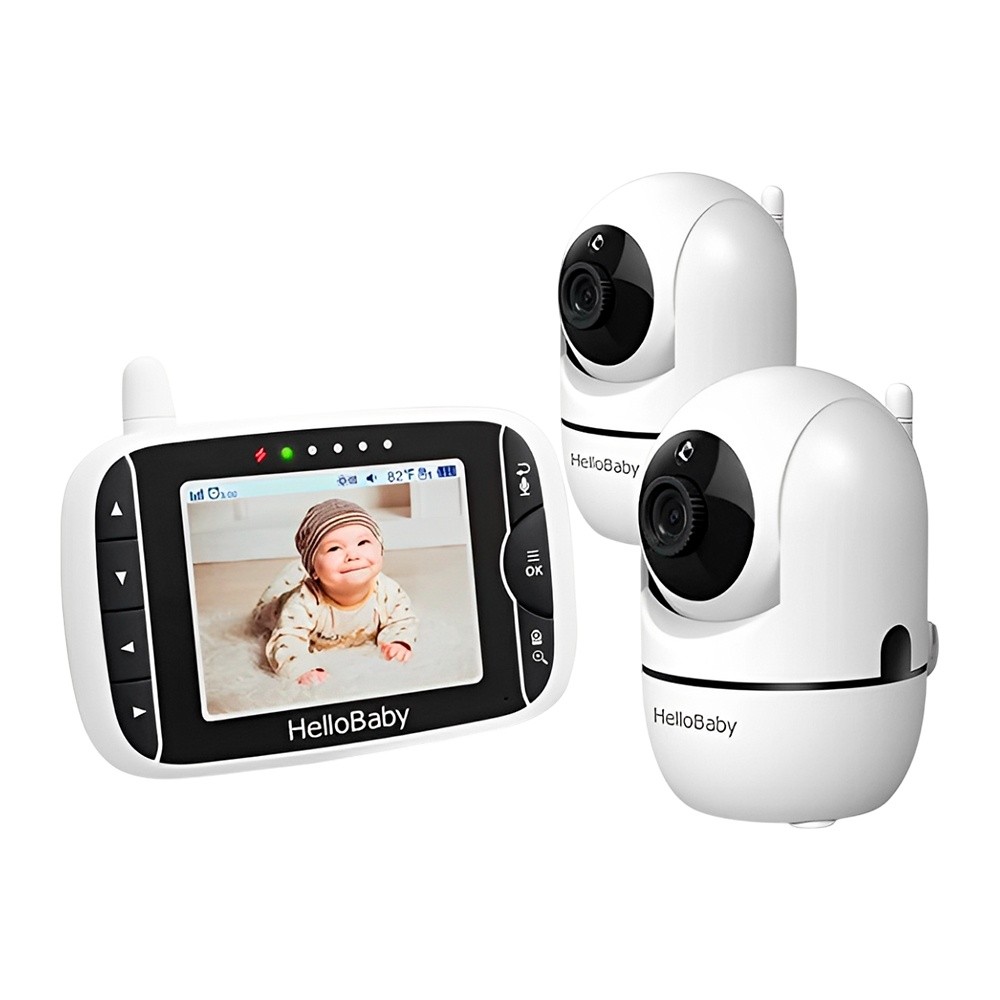 Babá Eletrônica HelloBaby Hb65-2 Monitor Bebê 3.2 Branco
