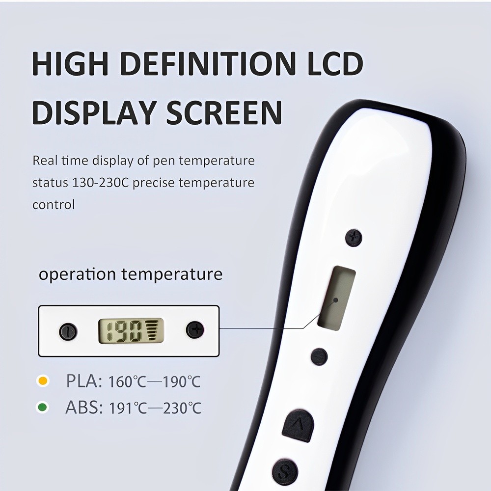 Detalhes do Caneta 3D Jer Rp700c Tela Oled Desenho Impressão Branca