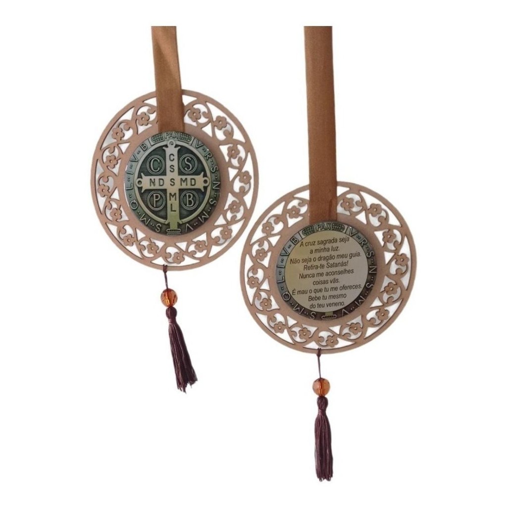 Escapulario Adorno De Porta Oração São Bento