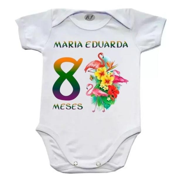 Roupinha de Bebê Maria Eduarda 8 Meses Floral Lindo Presente