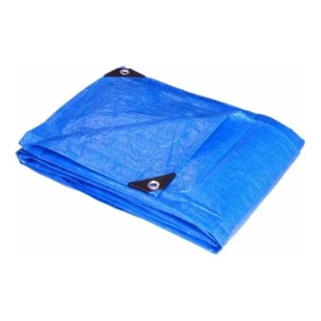 Lona Azul Polietileno 3x2m  Reforço Com Ilhós
