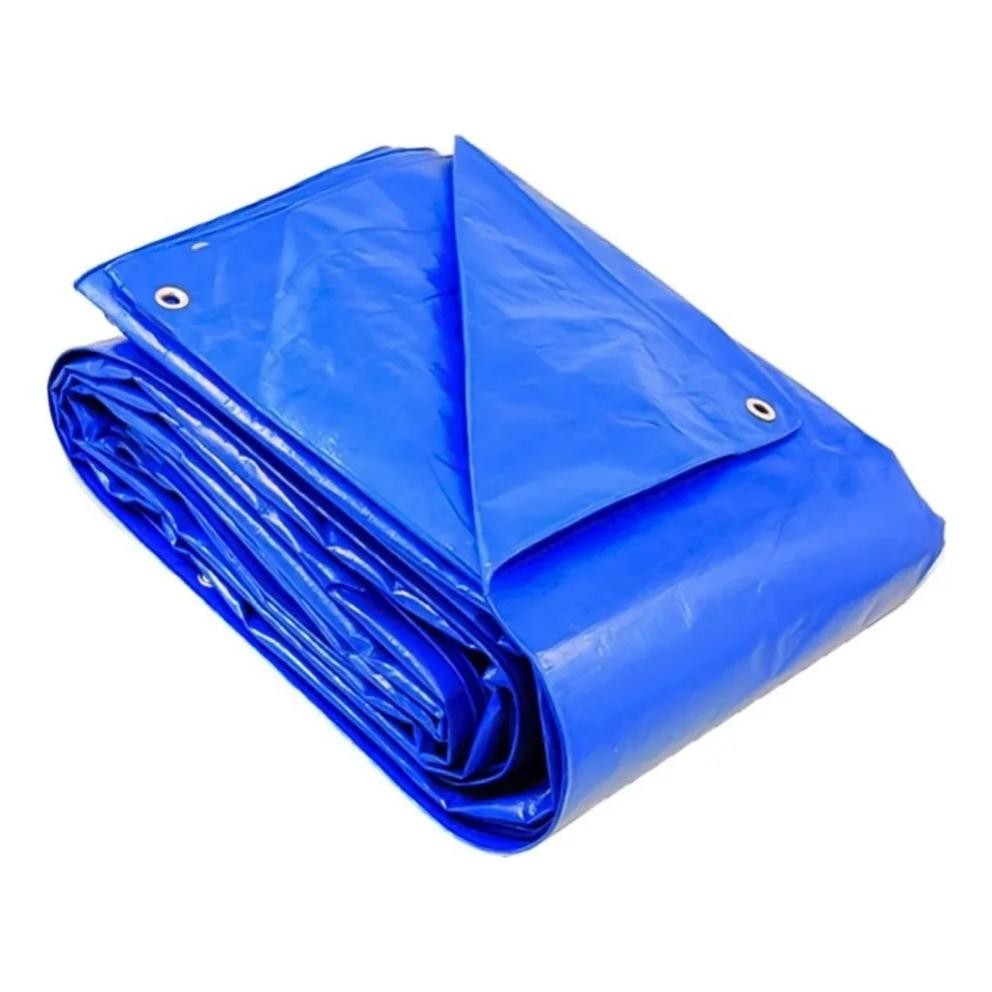 Lona Azul Reforçada 2x2m  Obra, Camping E Mais