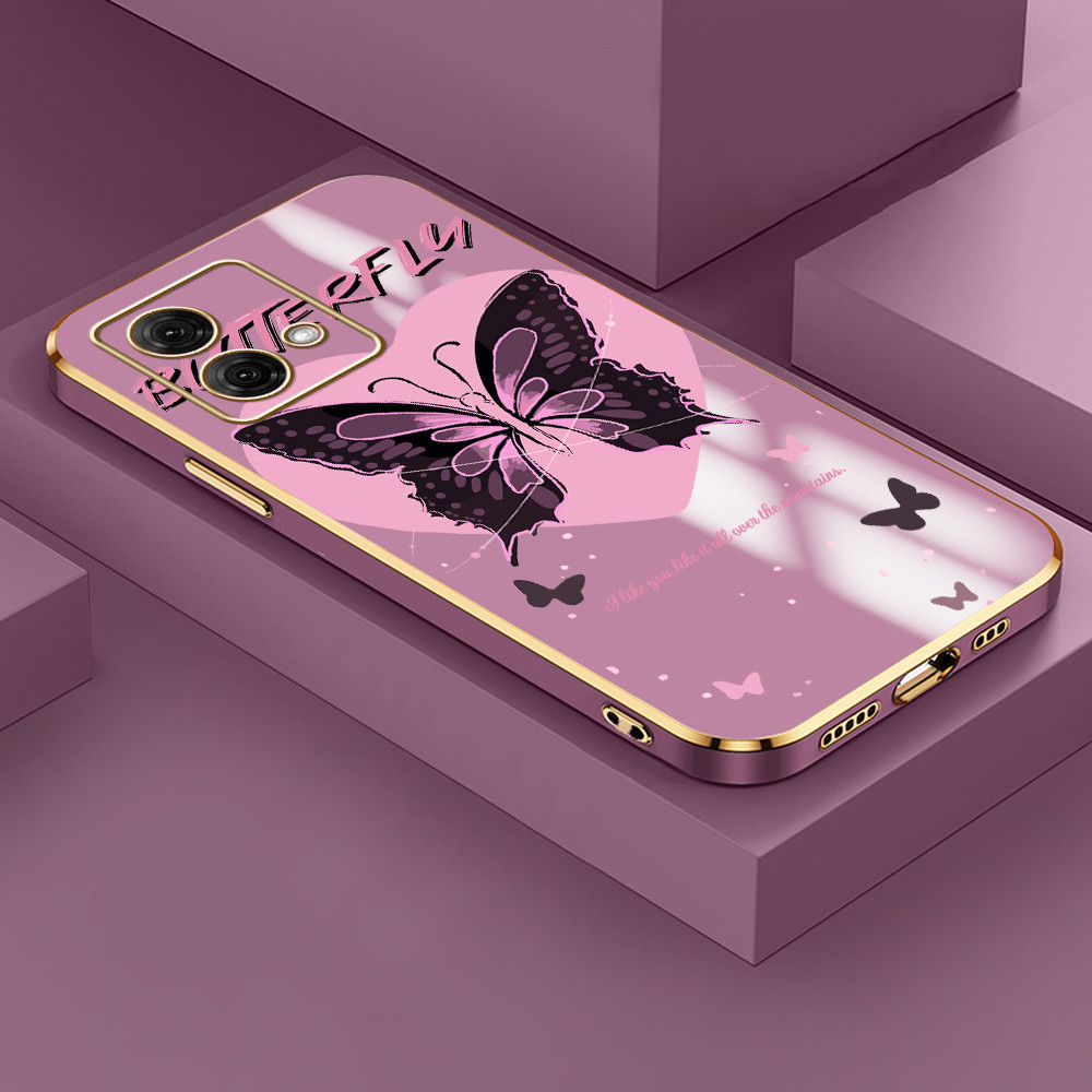Capinha Para Motorola Moto G84 5G Capa Borboleta Bonita De Celular 1080