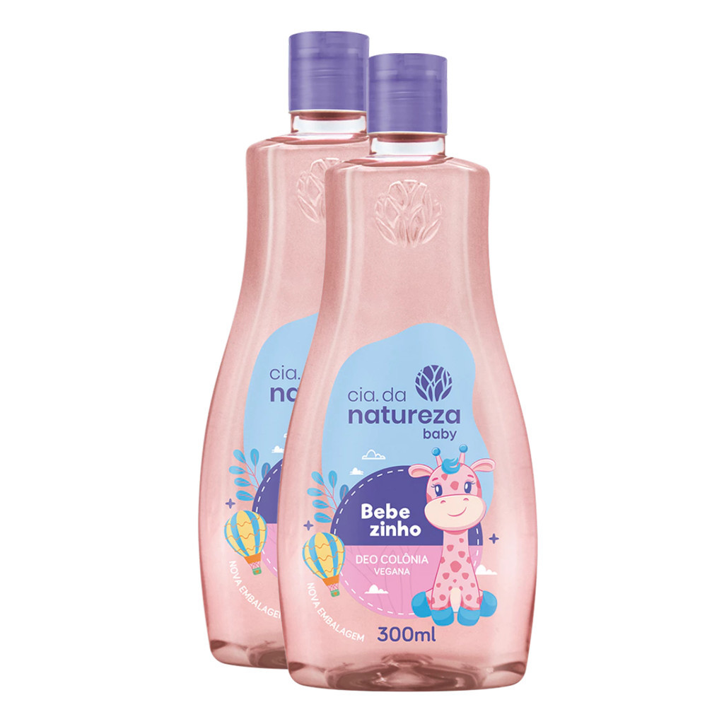 Kit C/2 Cia da Natureza Baby - Deo Colônia Bebezinho 300ml Kit C/2 Cia da Natureza Baby - Deo Colônia Bebezinho 300ml