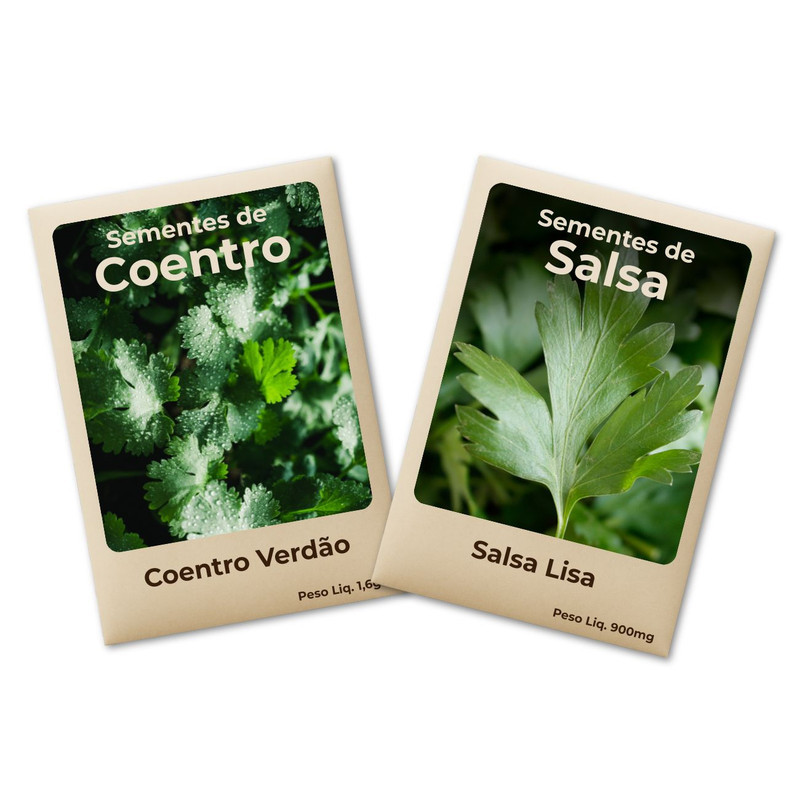 Sementes Coentro e Salsa Alta Germinação Cultivo Fácil e Produtivo -Leve 2 Pct em Oferta na Shopee