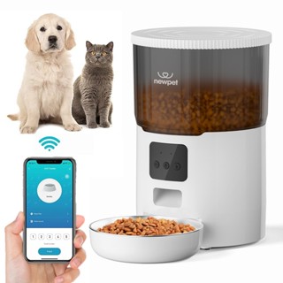 4L Alimentador Automático De Alimentação Smart Para Animais De Estimação/Cães/Gatos/Smartphone/App Pet/Gravador De Voz em Oferta na Shopee