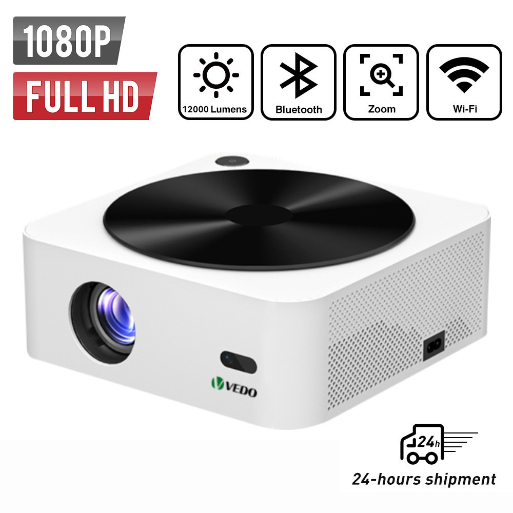VEDO HDK8 Home Projetor Android TV 4K WIFI Bluetooth 5.0 Cinema Portátil Exterior Escritório Sala De Estar