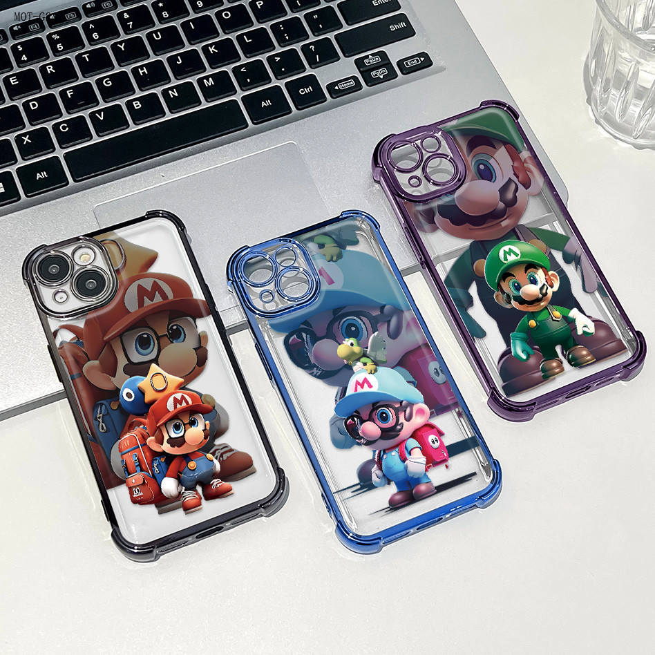 Capa Para Motorola Moto G24 G22 G20 G14 G10 G04S G04 G30 Capinha Super Mario Celular 0006 FS