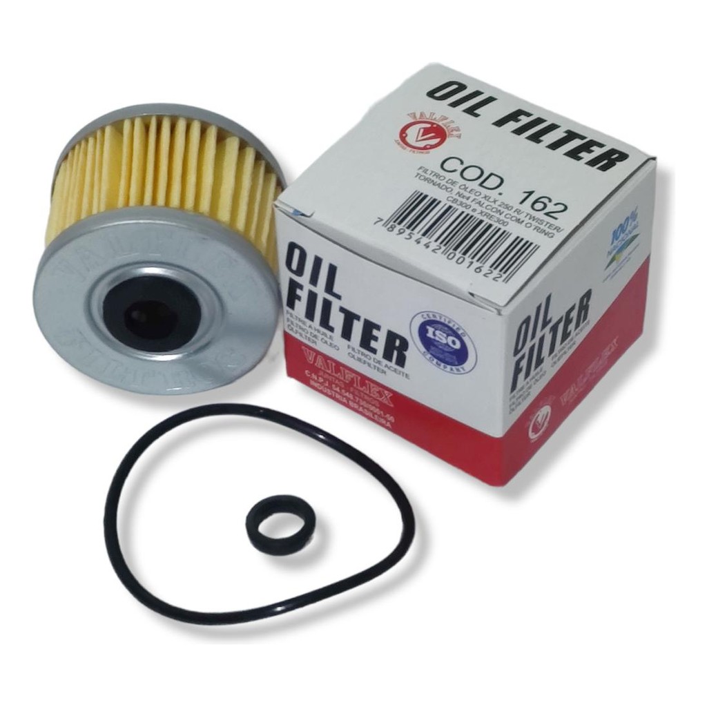 Filtro De Óleo Com Oring Honda Cb 300f Twister 2023 Valflex