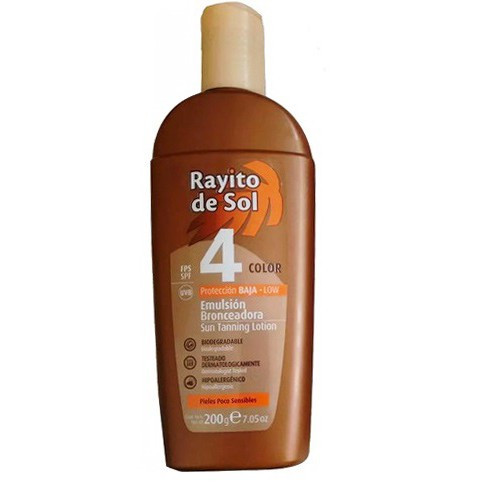 Bronzeador Rayito De Sol Fps 4color -200g Original em Oferta na Shopee