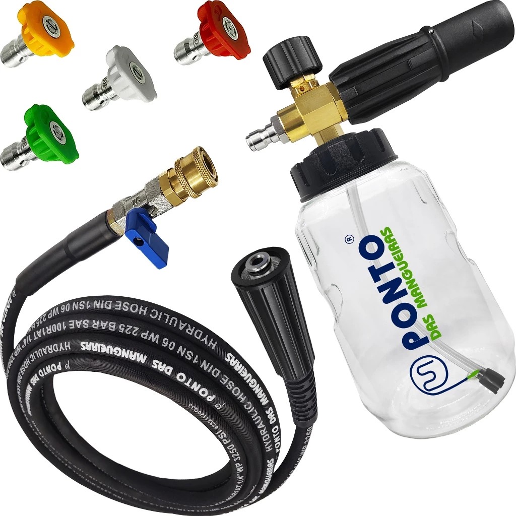 Snow Bicos Color Engate Rápido Mangueira Aço Compatível Com Lavadora Tekna Fast 1500