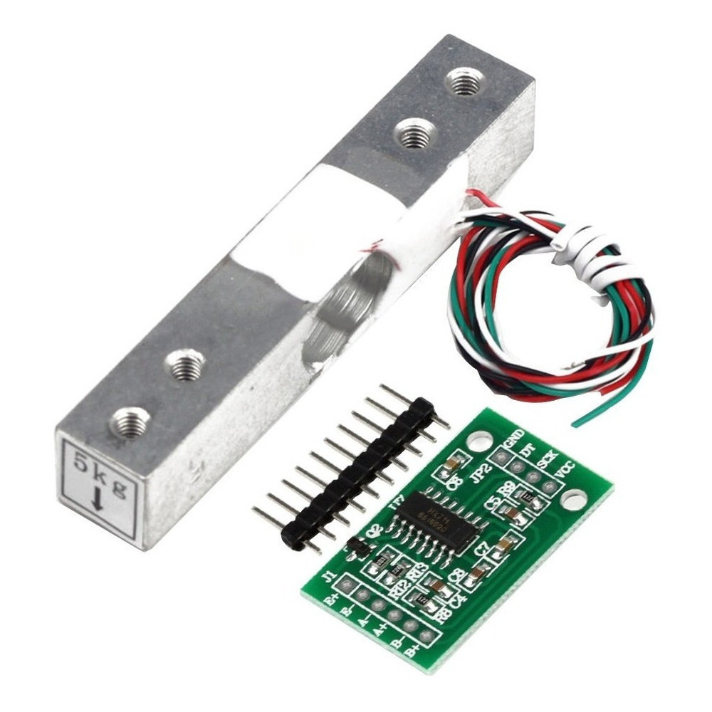 Hx711 + Célula De Carga 5kg Sensor De Peso Balança