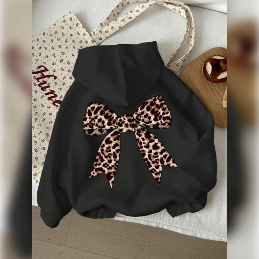 Moletom Feminino Agasalho Casaco De Frio Estampado Laço Flanelado Quentinho