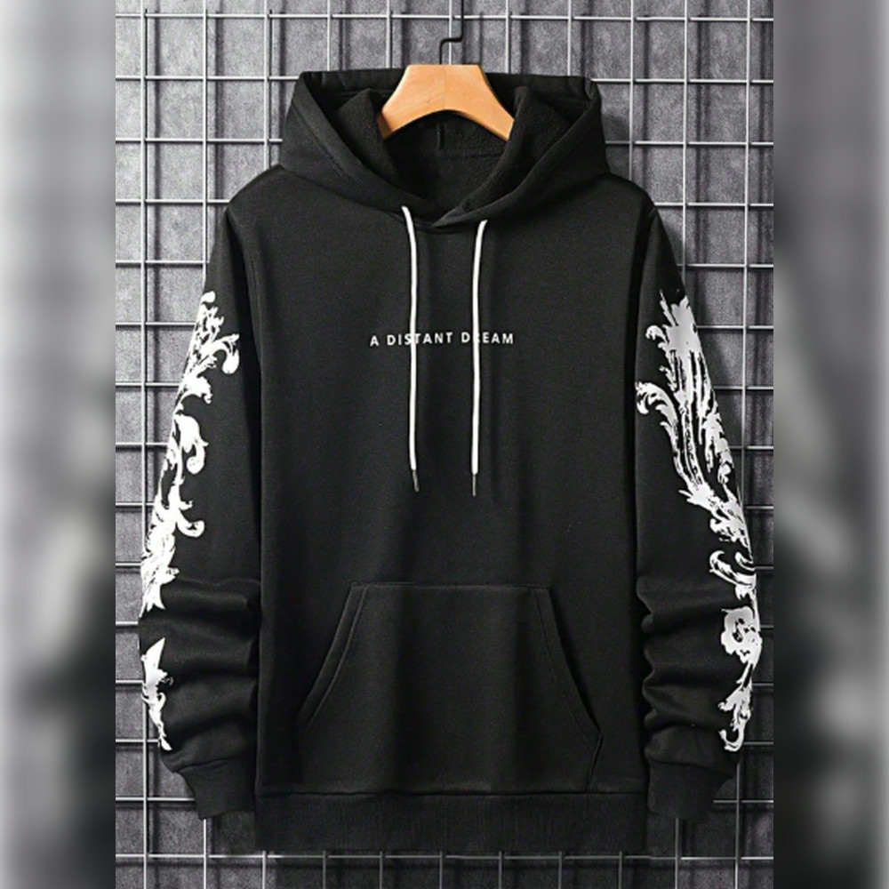 Moletom Canguru Unissex Estampado Distant Dream Casaco Streetwear Blusa de Frio Flanelada Agasalho