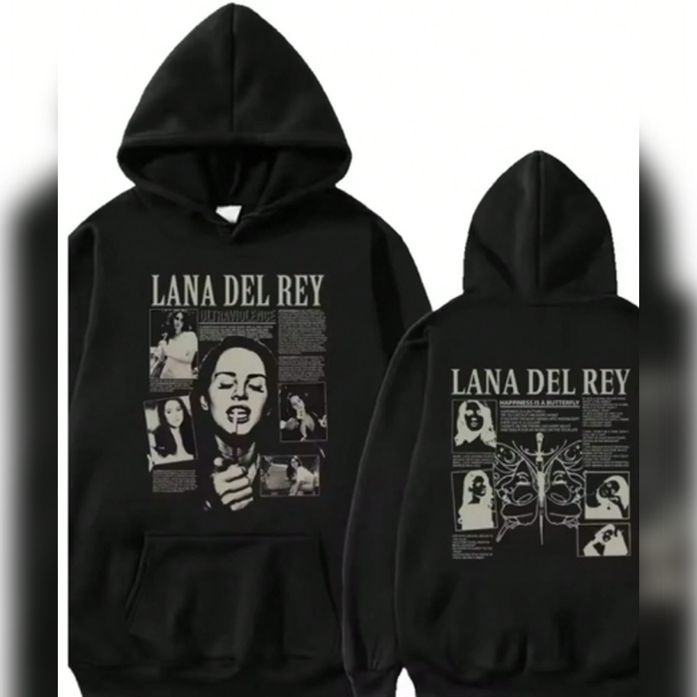 Blusa De Moletom Lana Del Rey Streetwear Com Capuz Agasalho Abrigo Flanelado