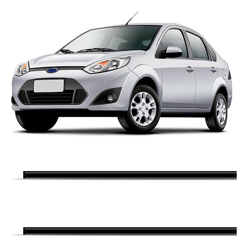 Par Borrachão Friso De Teto Fiesta Sedan 2008 Até 2013