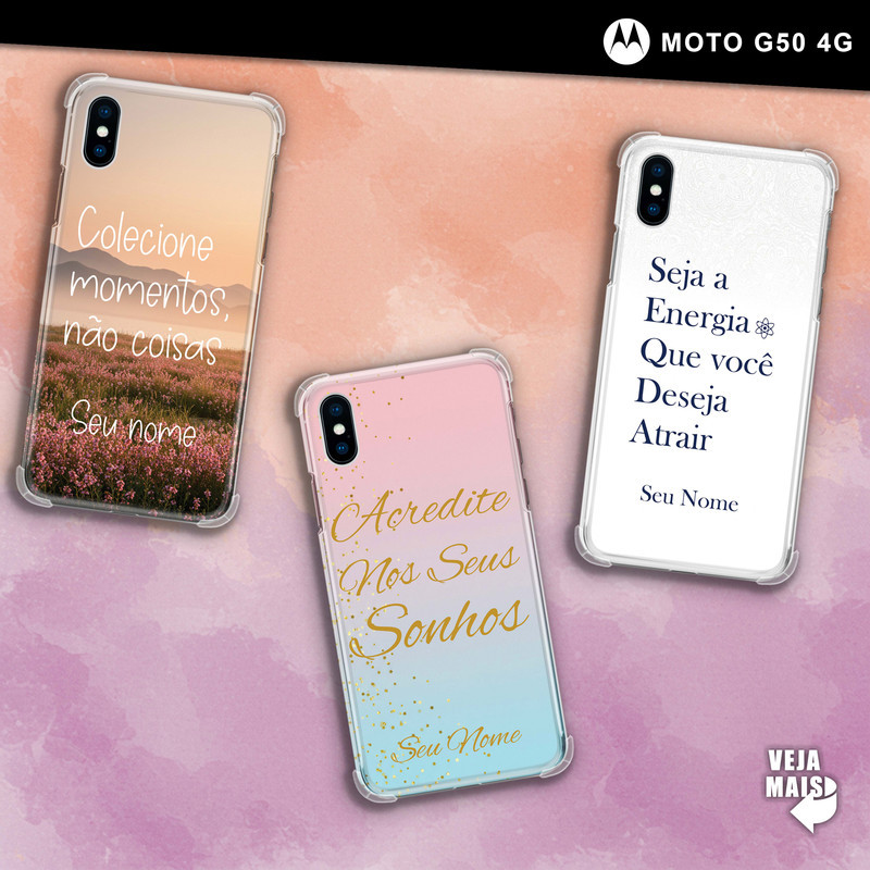 Capa Capinha - Motorola Moto G50 4G - Frases Personalizadas