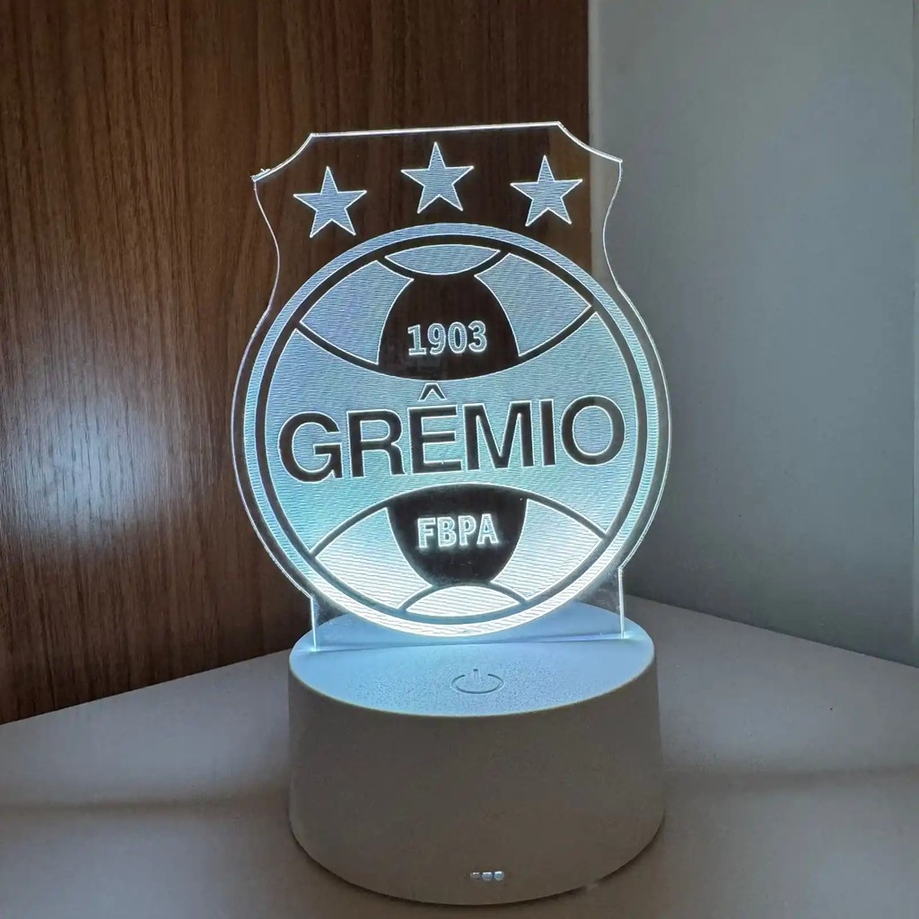 Luminária LED 3D Em Acrílico Abajur Presente Criativo - Luminária LED - Gremio