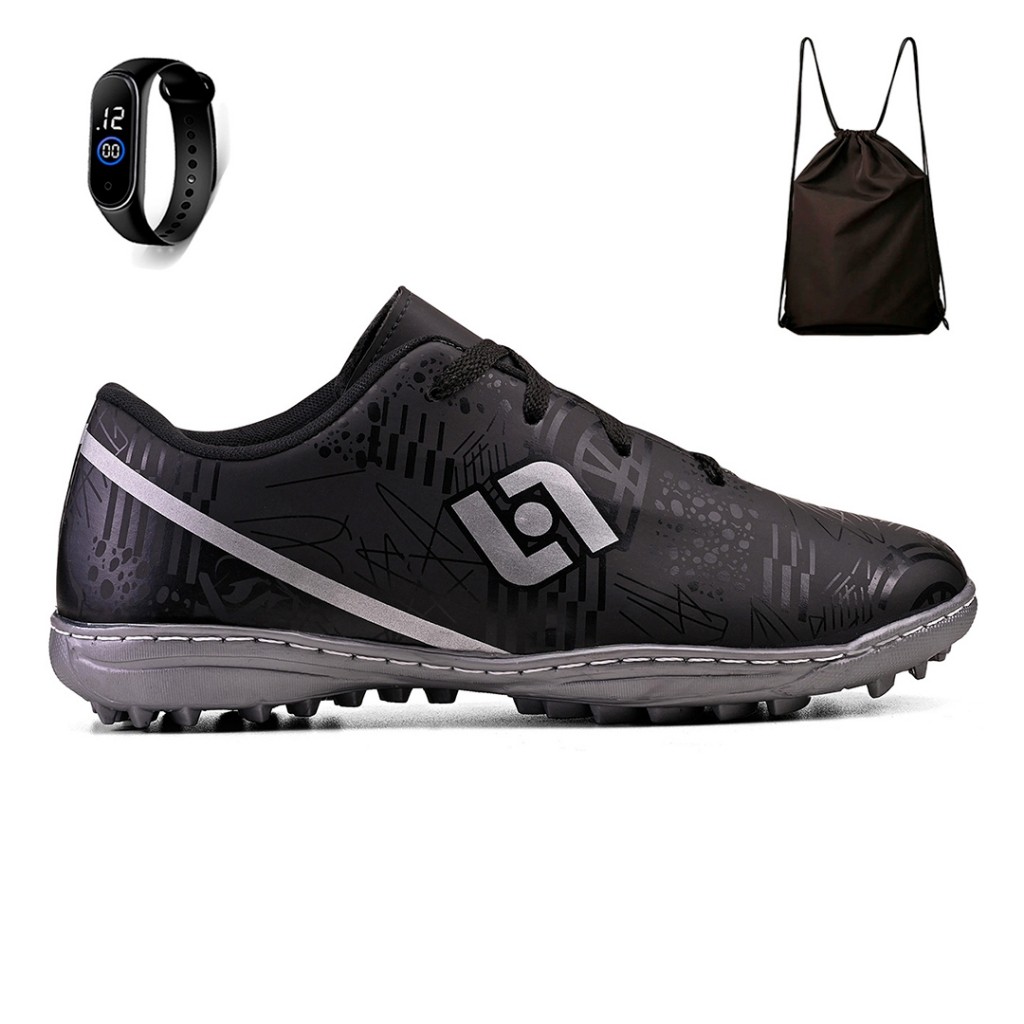 Kit Chuteira Infantil Society Costurada Futebol Light + Mochila e Relogio em Oferta na Shopee