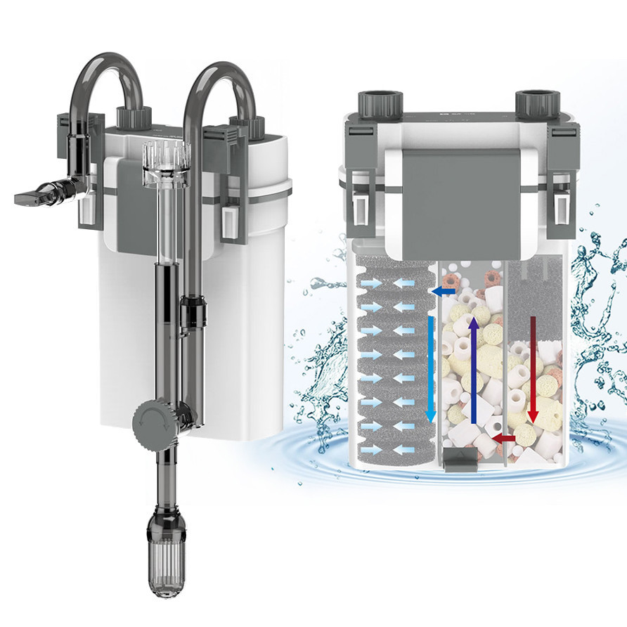 Filtro Externo Para Aquário Newpet XBL-500 500l/h Aquários - Mini Canister 127v /220v em Oferta na Shopee