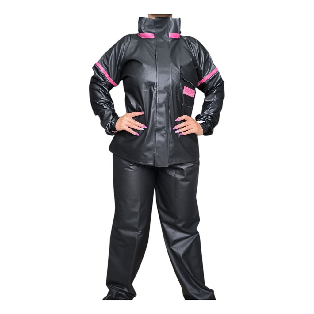 Capa CONJUNTO De Chuva Feminina Acintura Moto Impermeável Top Capas