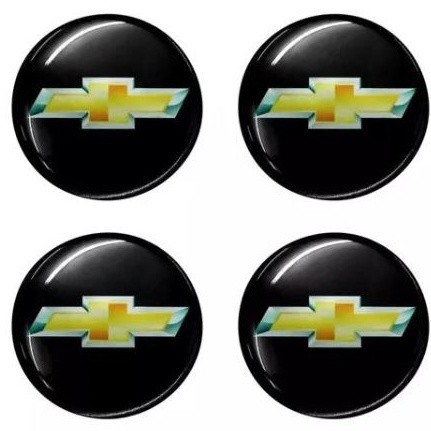 4 Emblema 90mm Resinado Calota Chevrolet Adesivo p/ calota modelo Amarok tam. 9cm (4 UNID)