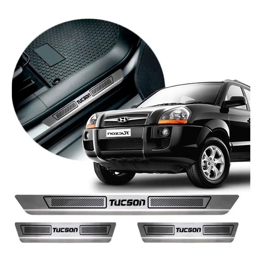 Soleira De Porta Aço Inox Hyundai Tucson Sofisticar Sl07