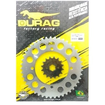 Kit Coroa E Pinhão Xv 250 Virago 16x45 Durag * Pinhão: 16 Dentes  * Coroa: 45 Dentes