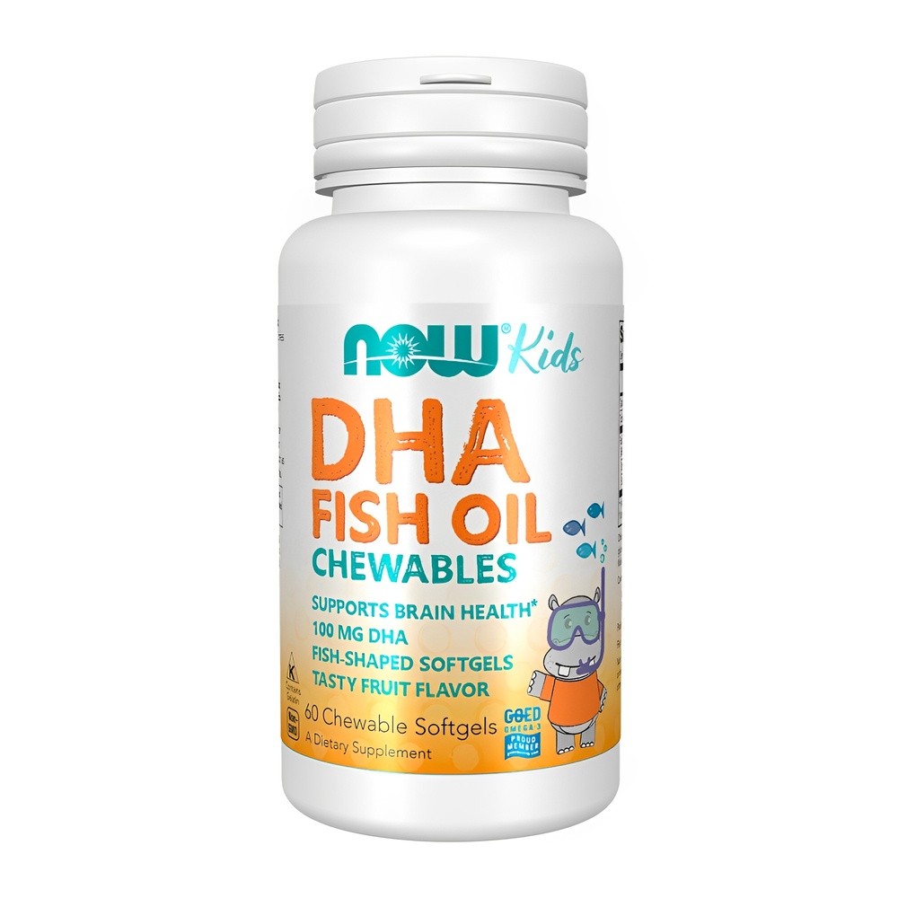 DHA Kids 100mg Now Foods 60 Chewable Importado em Oferta na Shopee