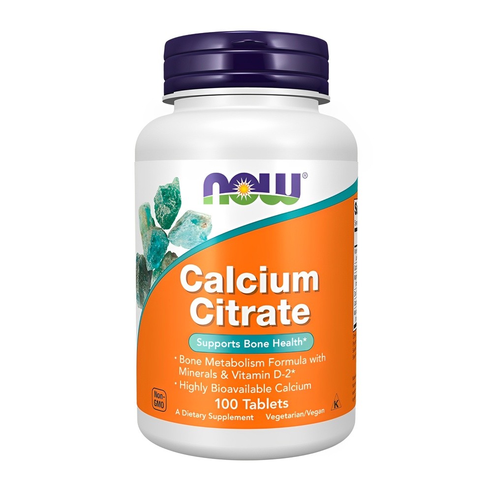 Citrato de Cálcio Now Foods 100 Tablets Importado em Oferta na Shopee