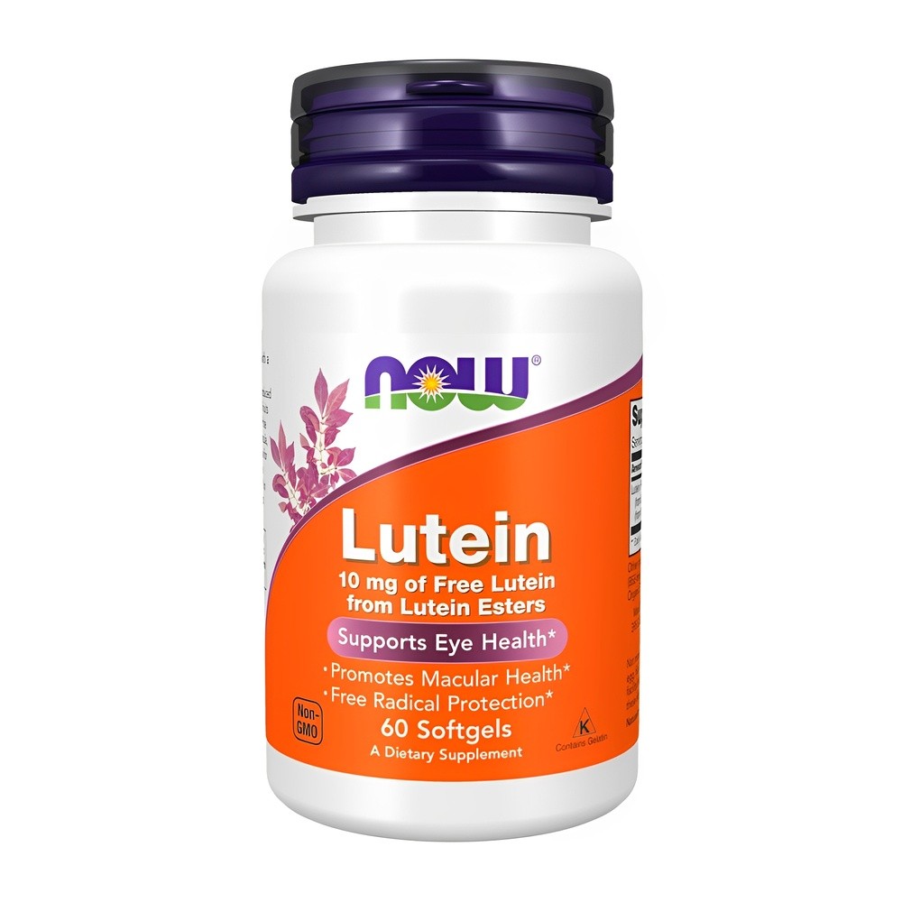 luteína 10mg Now Foods 60 Softgels Importado