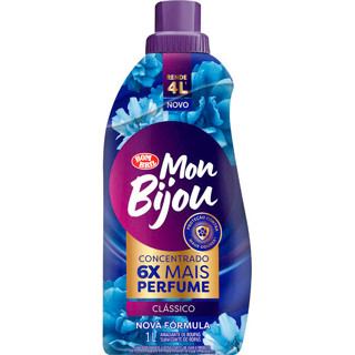 Amaciante de Roupas Concentrado Mon Bijou Clássico Frasco com 1L em Oferta na Shopee