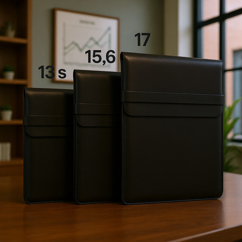 Organizador Reforçado Macbook e Notebook 13 15'6 17 Estilo Clean Alta Proteção