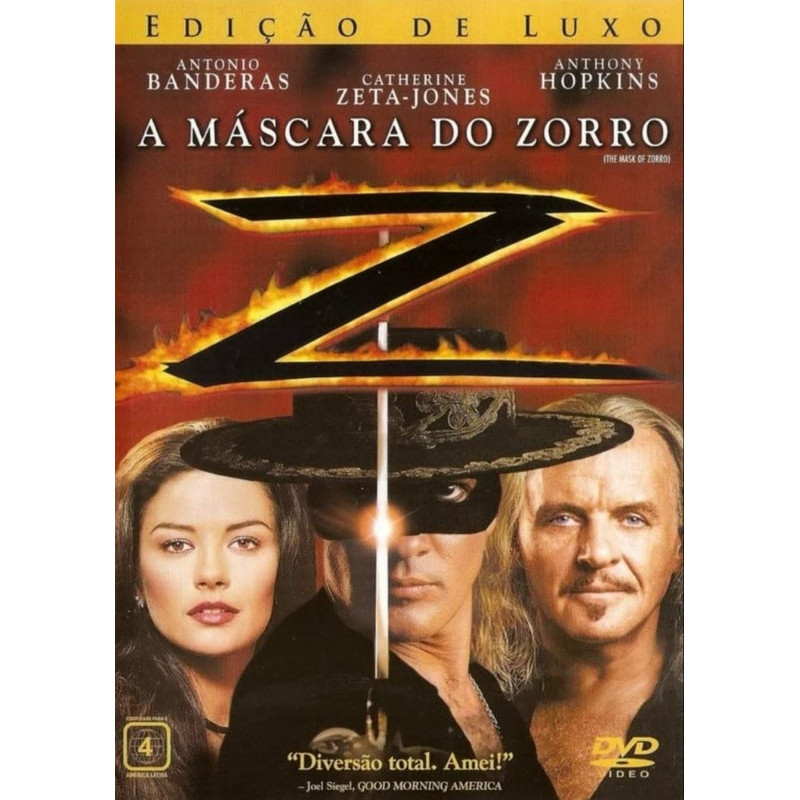 DVD A Máscara do Zorro